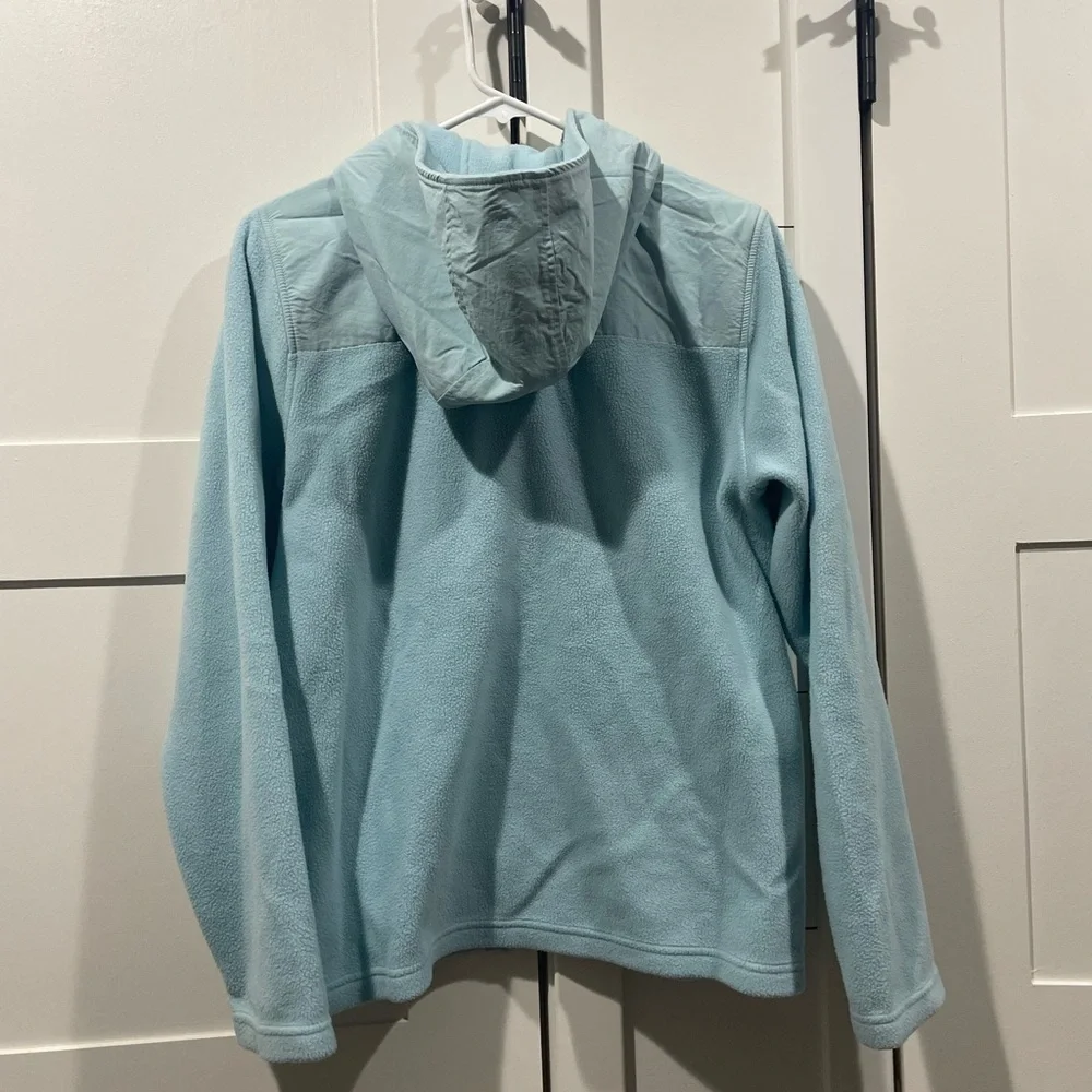 The North Face Kids Light Blue Hooded Fleece Jacket
